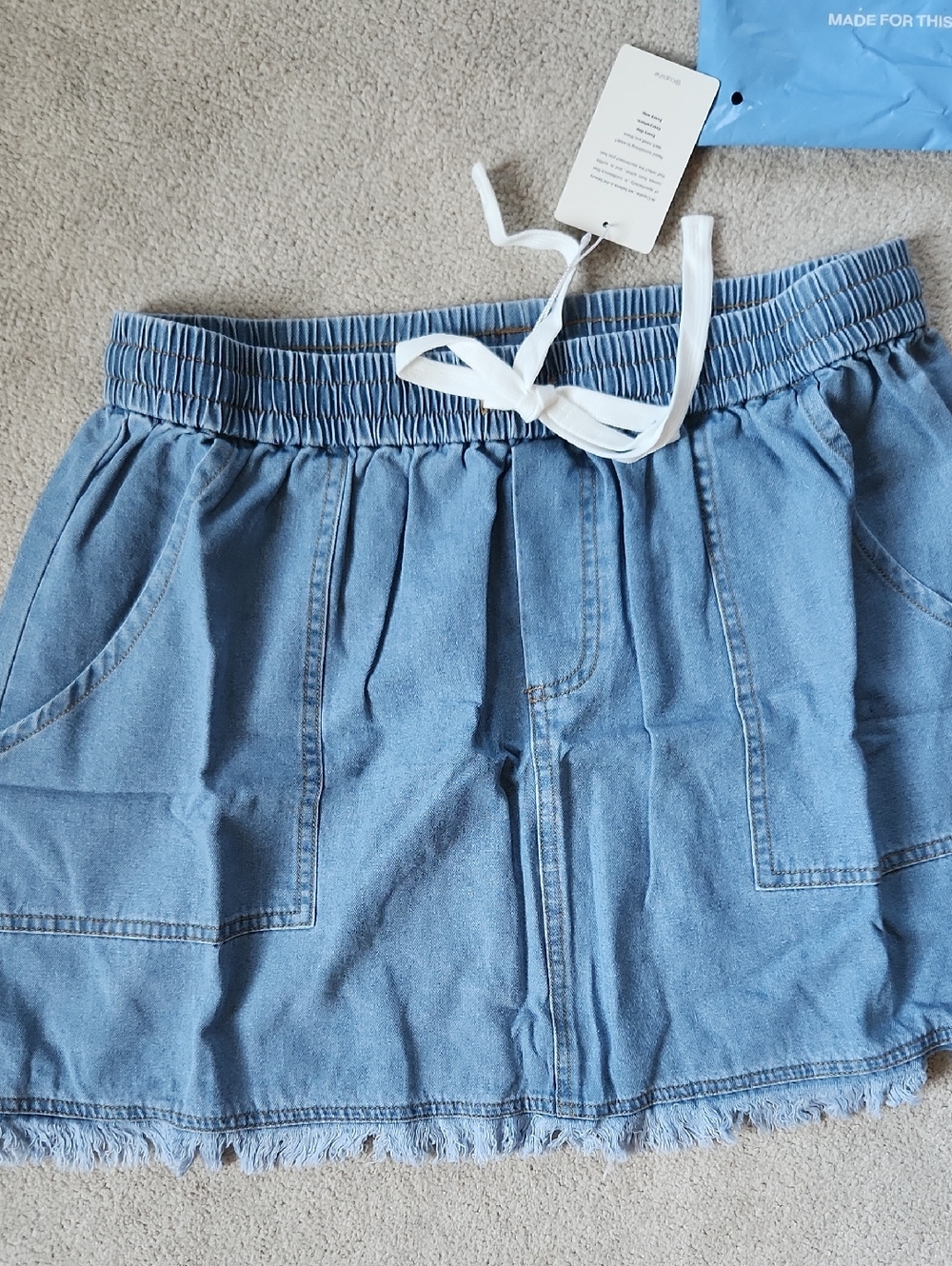 Blue Mini Skirt - XL - Picture 2 of 8